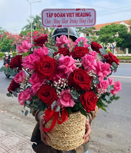 Giỏ Hoa - Hoa Để Bàn - G1021
