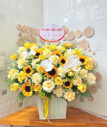 Giỏ Hoa - Hoa Để Bàn - G1028