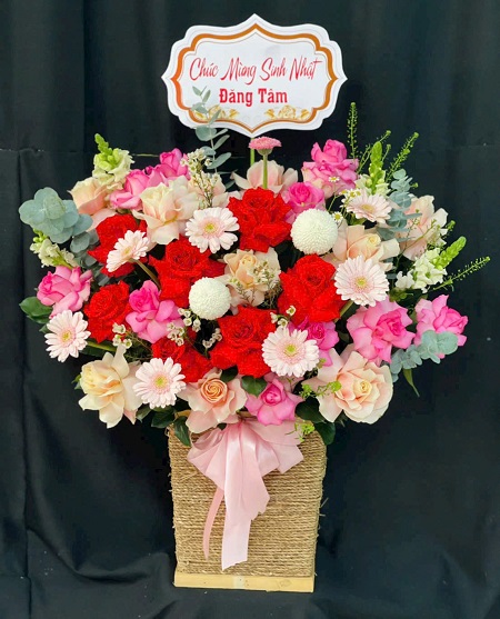 Giỏ Hoa - Hoa Để Bàn - G1036
