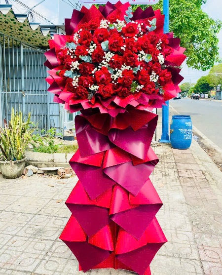 Kệ Hoa Khai Trương - Chúc Mừng - K1001