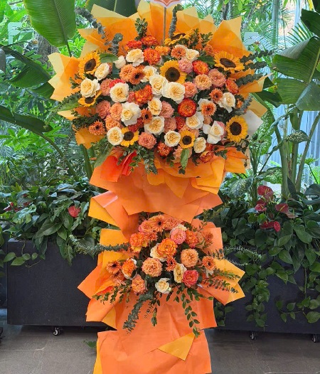 Kệ Hoa Khai Trương - Chúc Mừng - K1005
