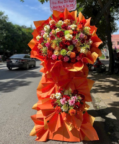 Kệ Hoa Khai Trương - Chúc Mừng - K1008