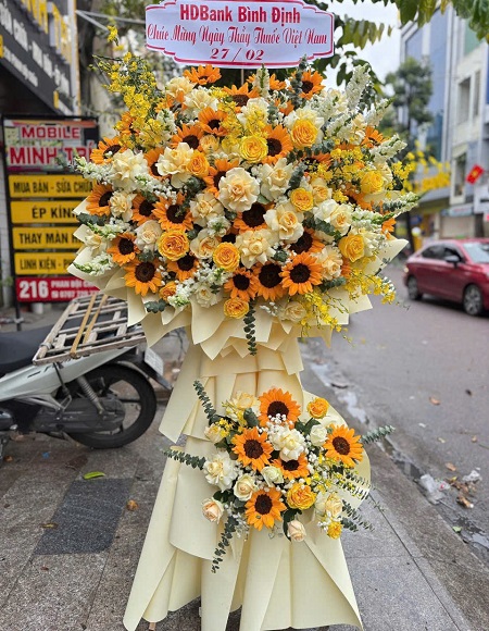 Kệ Hoa Khai Trương - Chúc Mừng - K1012