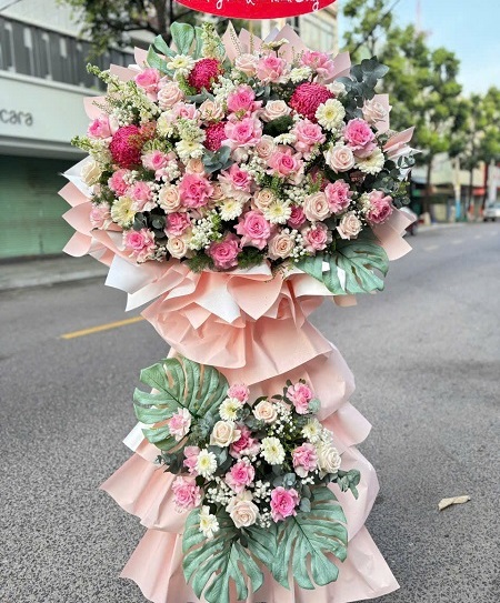 Kệ Hoa Khai Trương - Chúc Mừng - K1013