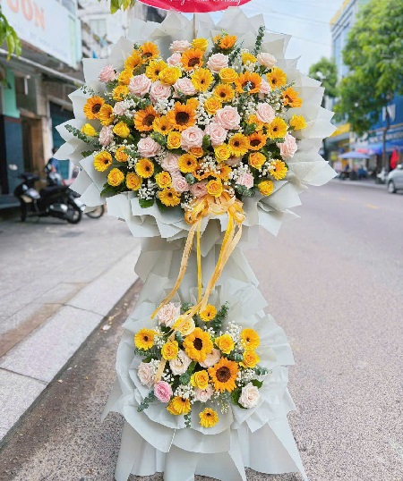 Kệ Hoa Khai Trương - Chúc Mừng - K1016