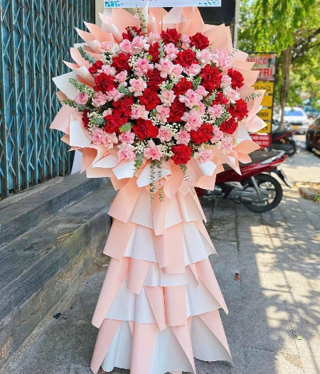 Kệ Hoa Khai Trương - Chúc Mừng - K1019
