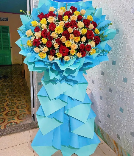 Kệ Hoa Khai Trương - Chúc Mừng - K1021