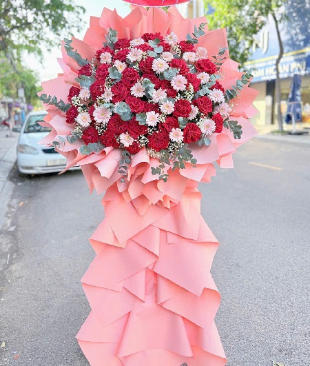Kệ Hoa Khai Trương - Chúc Mừng - K1025
