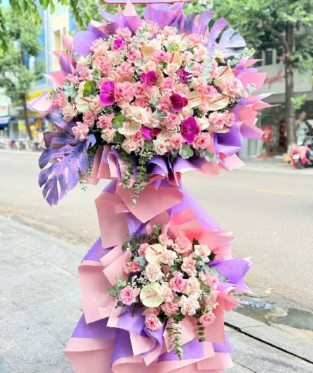 Kệ Hoa Khai Trương - Chúc Mừng - K1027