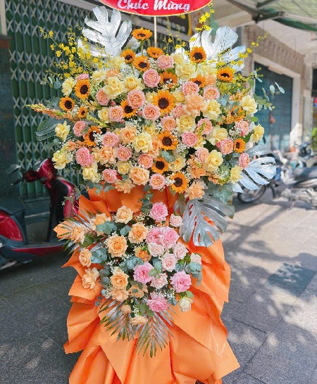 Kệ Hoa Khai Trương - Chúc Mừng - K1029