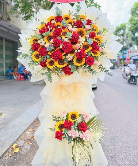 Kệ Hoa Khai Trương - Chúc Mừng - K1034
