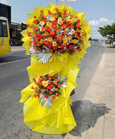 Kệ Hoa Khai Trương - Chúc Mừng - K1036
