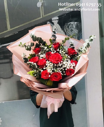 ADF457 - Hoa Hồng Đỏ Ớt