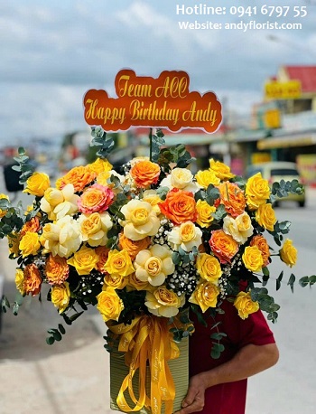 ADF1092 - Lẵng Hoa Mùa Hè
