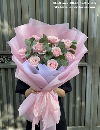 ADF1180 - Hoa Hồng Kem Dâu