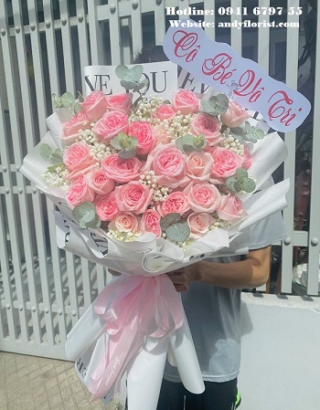 ADF2371 - Bó Hoa Ohara Hồng