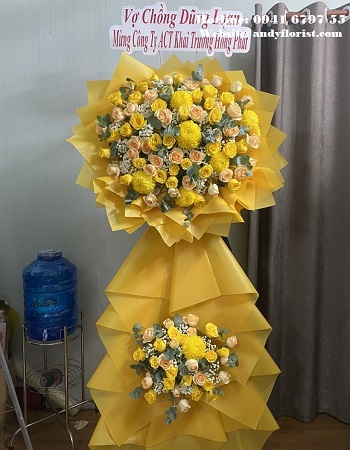 ADF3396 - Hoa Chúc Mừng Màu Vàng