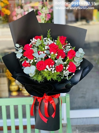 ADF3880 - Hoa Hồng Màu Đỏ